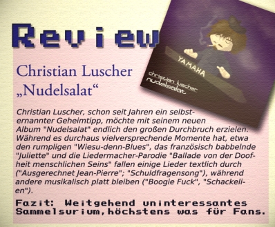 Review des Albums "Nudelsalat", SMACK Magazin 12/2009